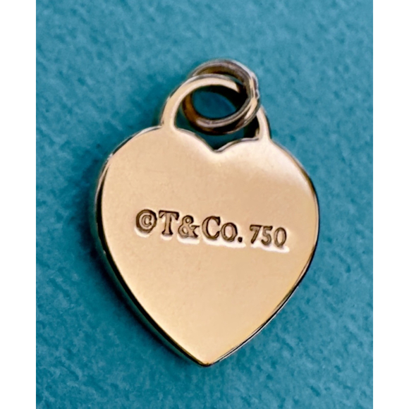 Tiffany & Co. 18k Rose Gold Mini Heart Pendant - Picture 1 of 5